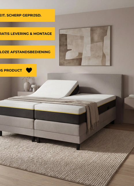 DreamFlex Set Boxspring -  Elektrisch verstelbaar